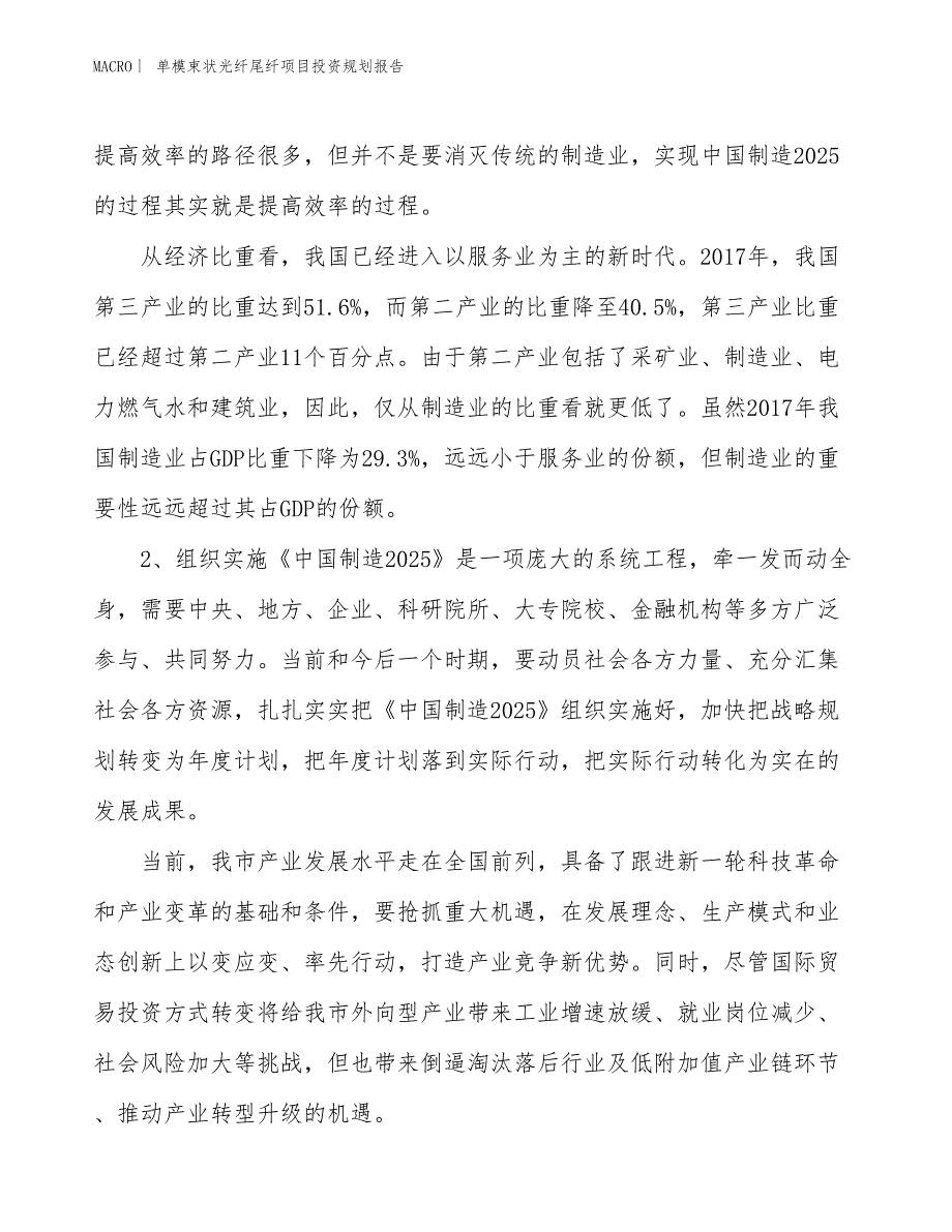 单模束状光纤尾纤项目投资规划报告_第3页