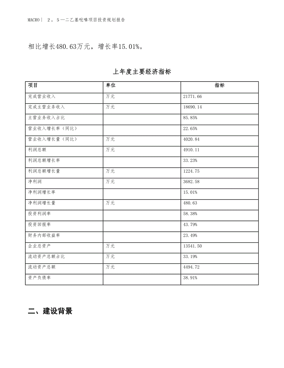 ２，５—二乙基吡嗪项目投资规划报告_第2页