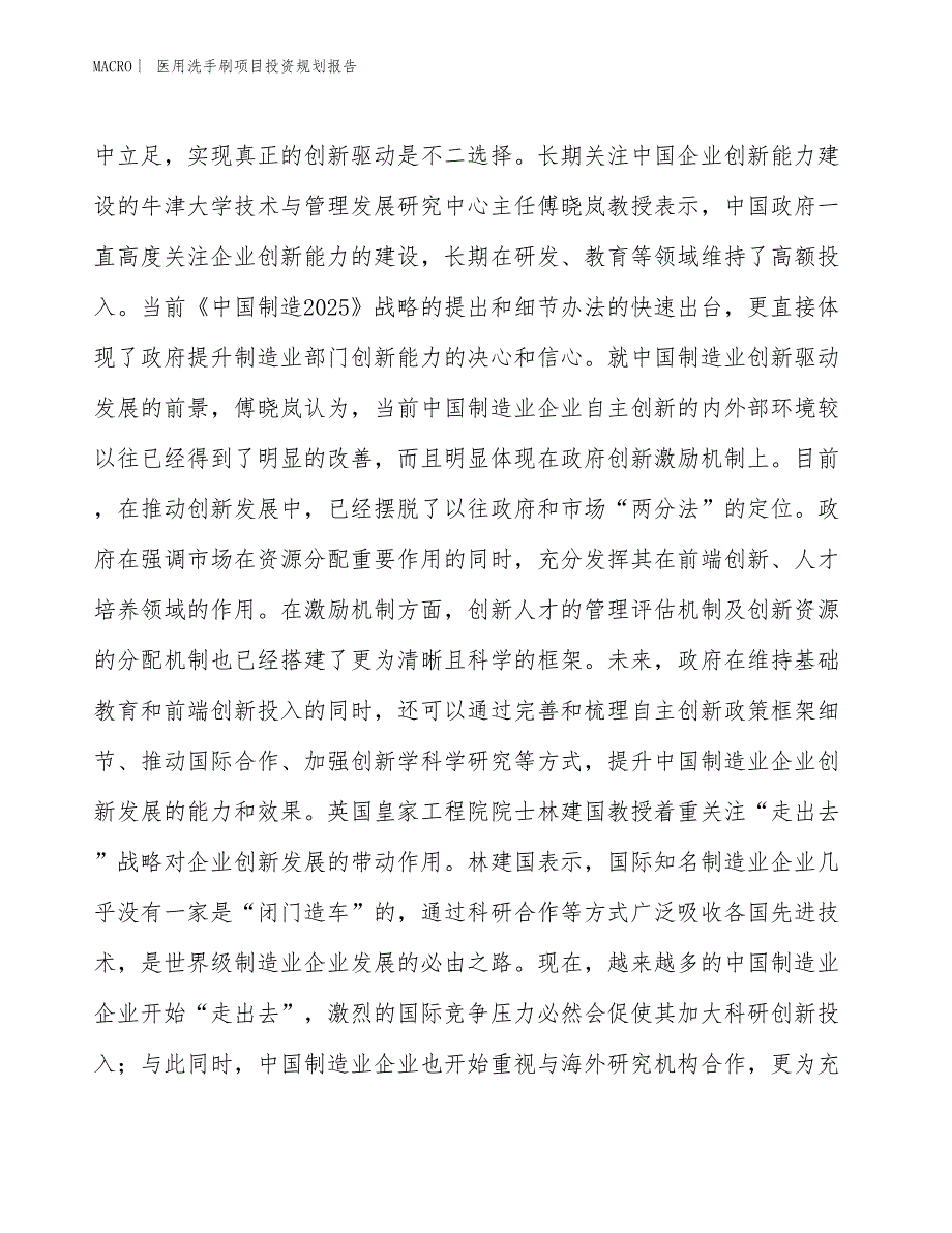 医用洗手刷项目投资规划报告_第3页