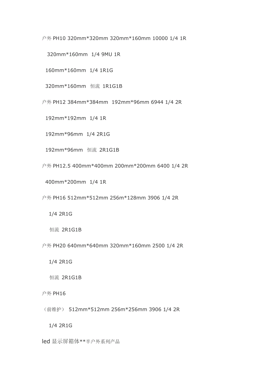 led显示屏工程报价计算方法_第4页