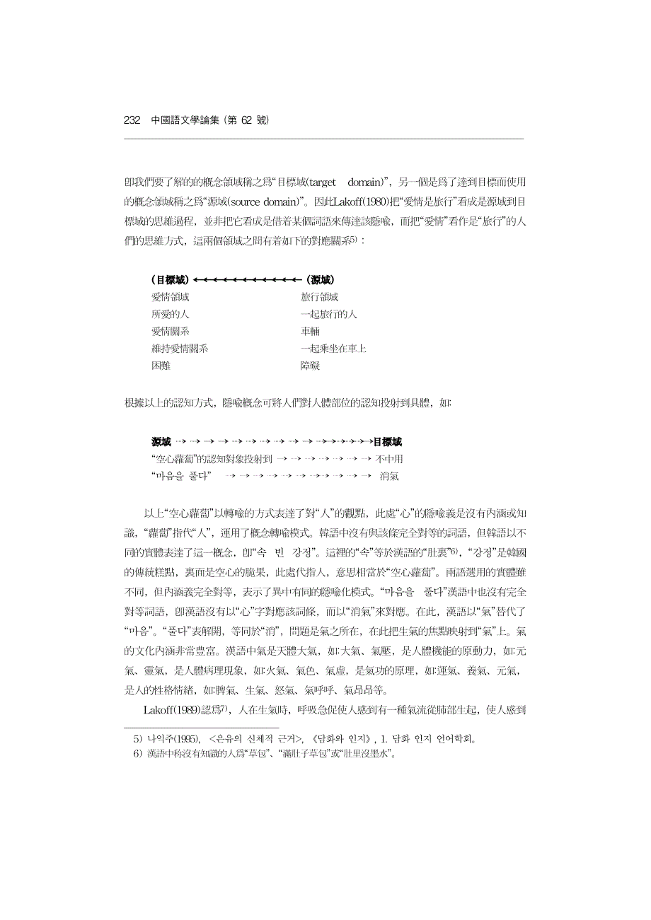 汉语和韩语心的隐喻研究_第4页