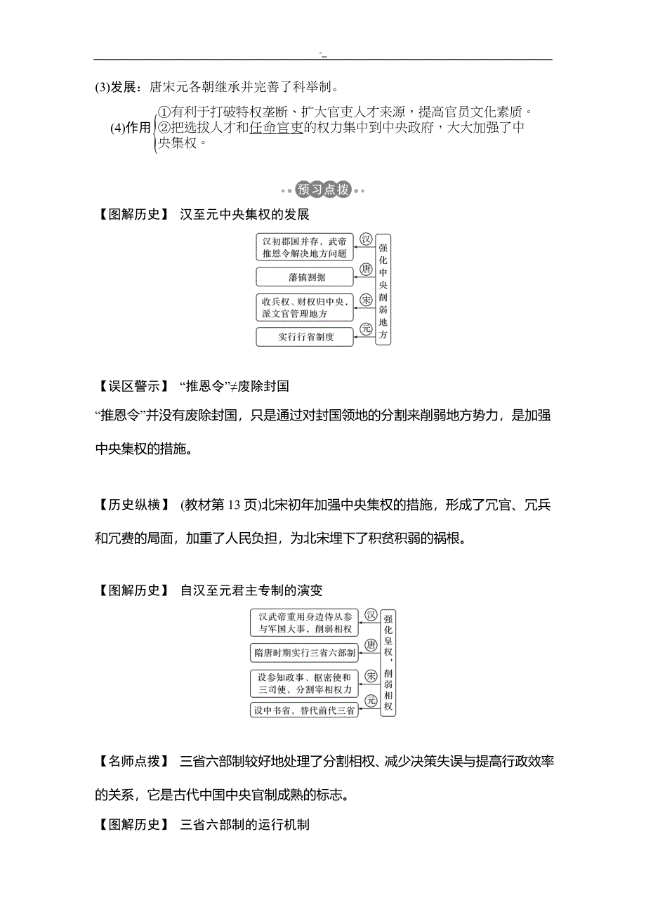 2019,历史新设计同步必修1人教全国通用版第一单元古代中国~的政治规章第一单元第3课_第3页