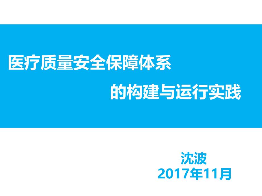 沈波--质量安全保障体系-的构建与运行_第1页