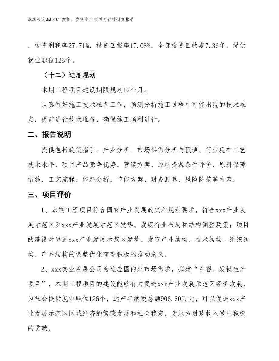 （汇报材料）发簪、发钗生产项目可行性研究报告_第5页