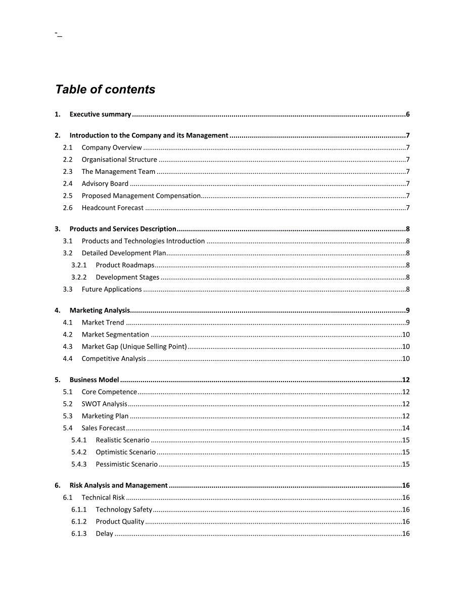 Busines-s-plan-template全英商业规划书模板_第4页