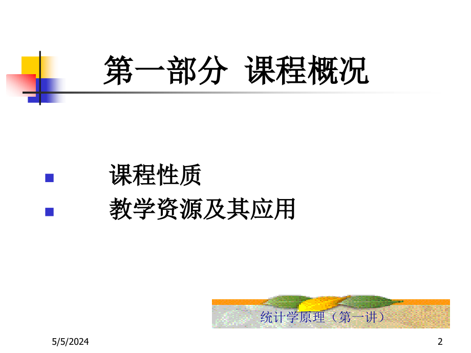 统计学课程ppt_第2页