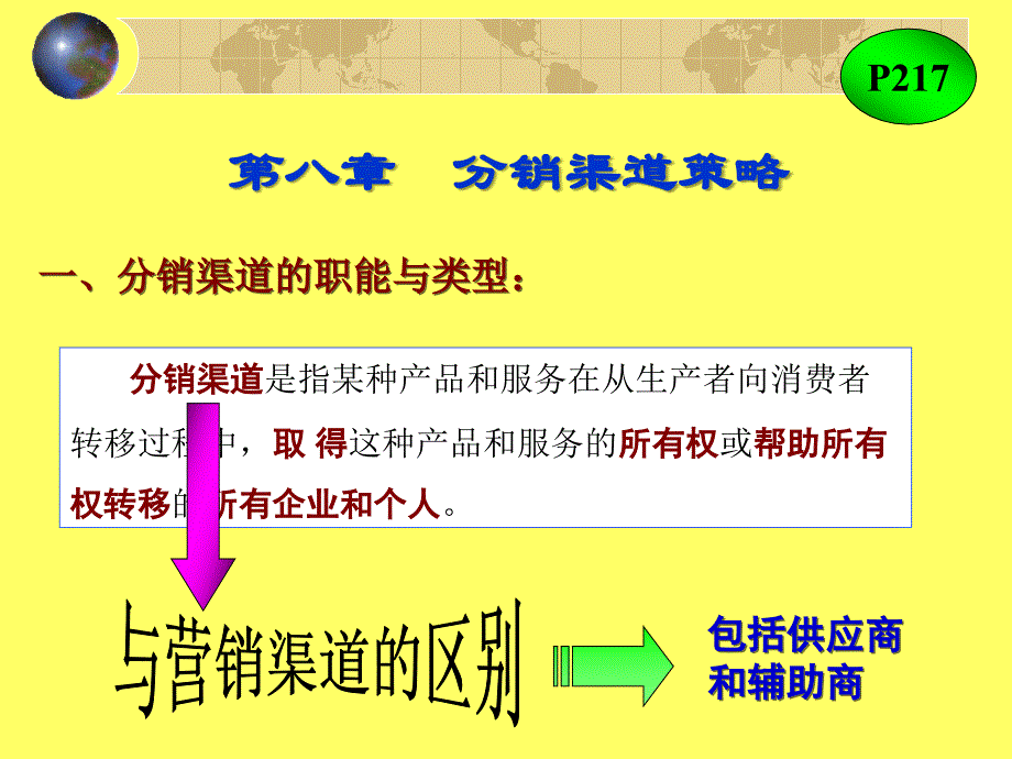 市场营销-渠道策略_第1页