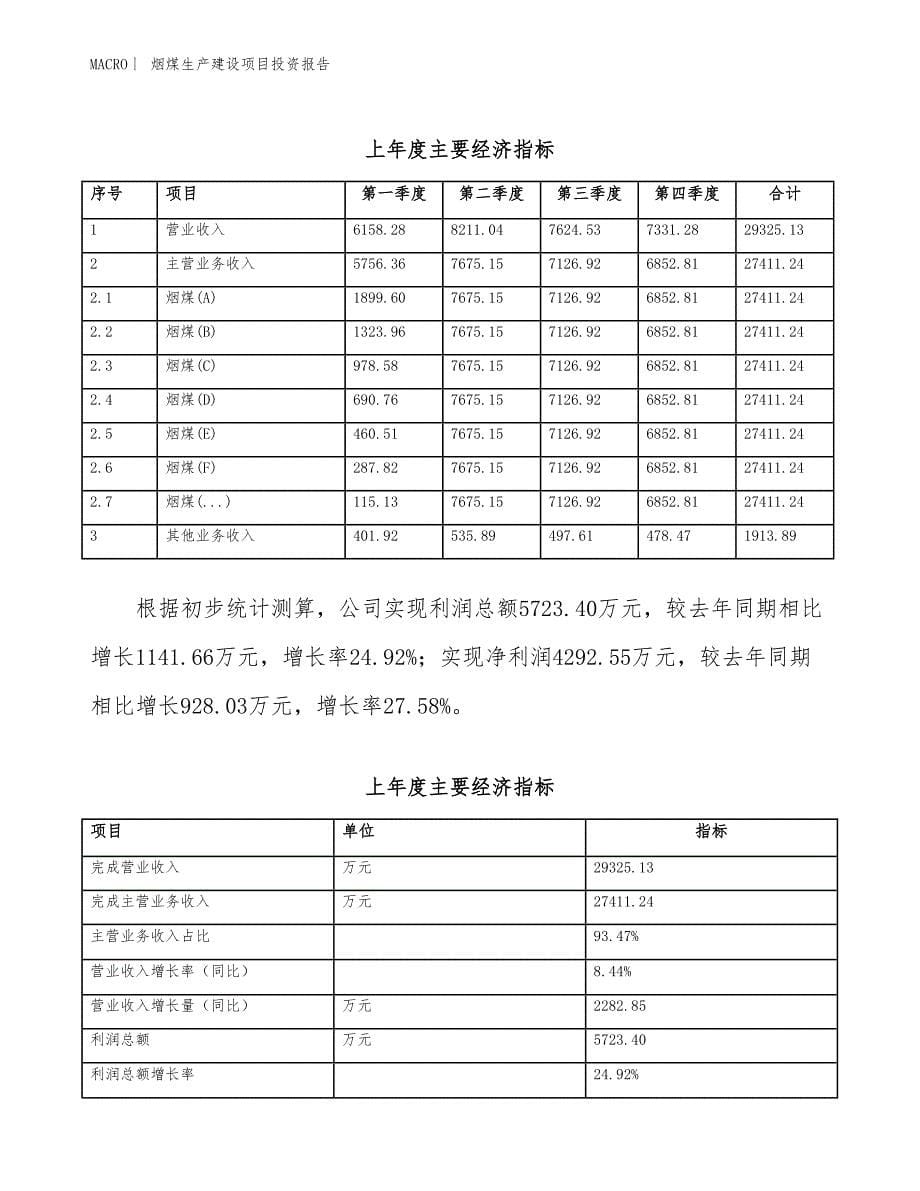 烟煤生产建设项目投资报告_第5页