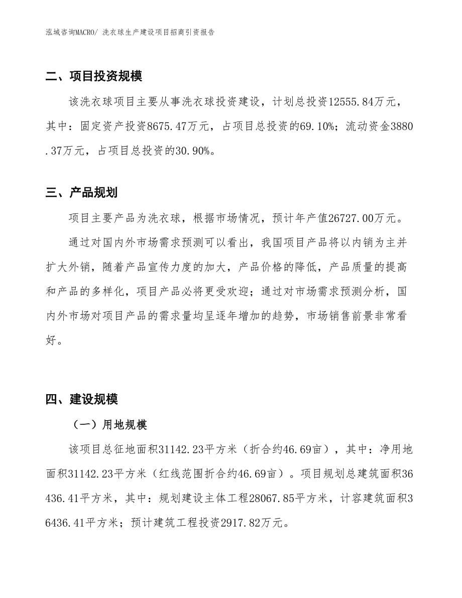 洗衣球生产建设项目招商引资报告(总投资12555.84万元)_第5页