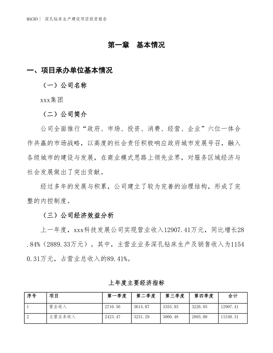 深孔钻床生产建设项目投资报告_第4页