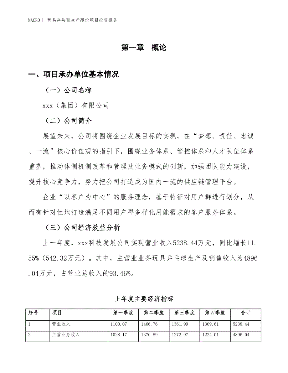 玩具乒乓球生产建设项目投资报告_第4页