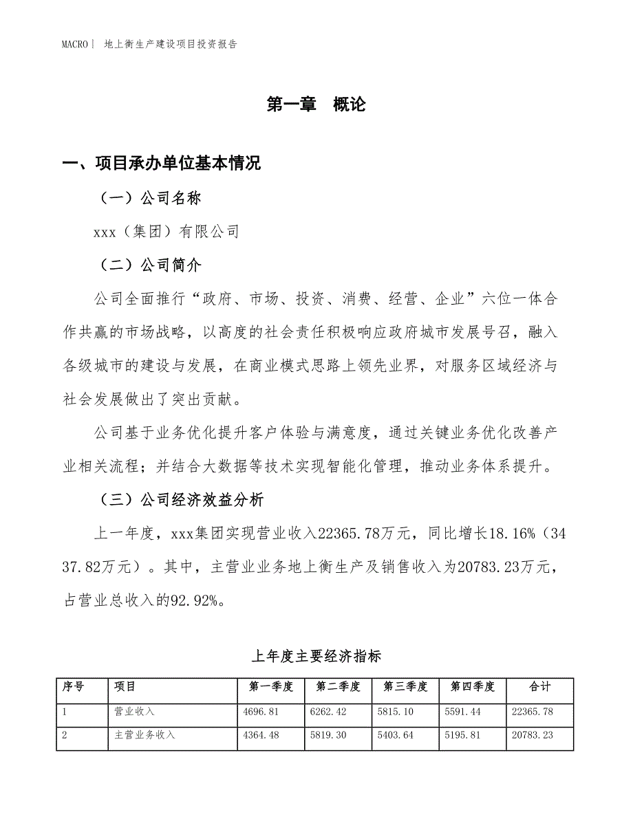 地上衡生产建设项目投资报告_第4页