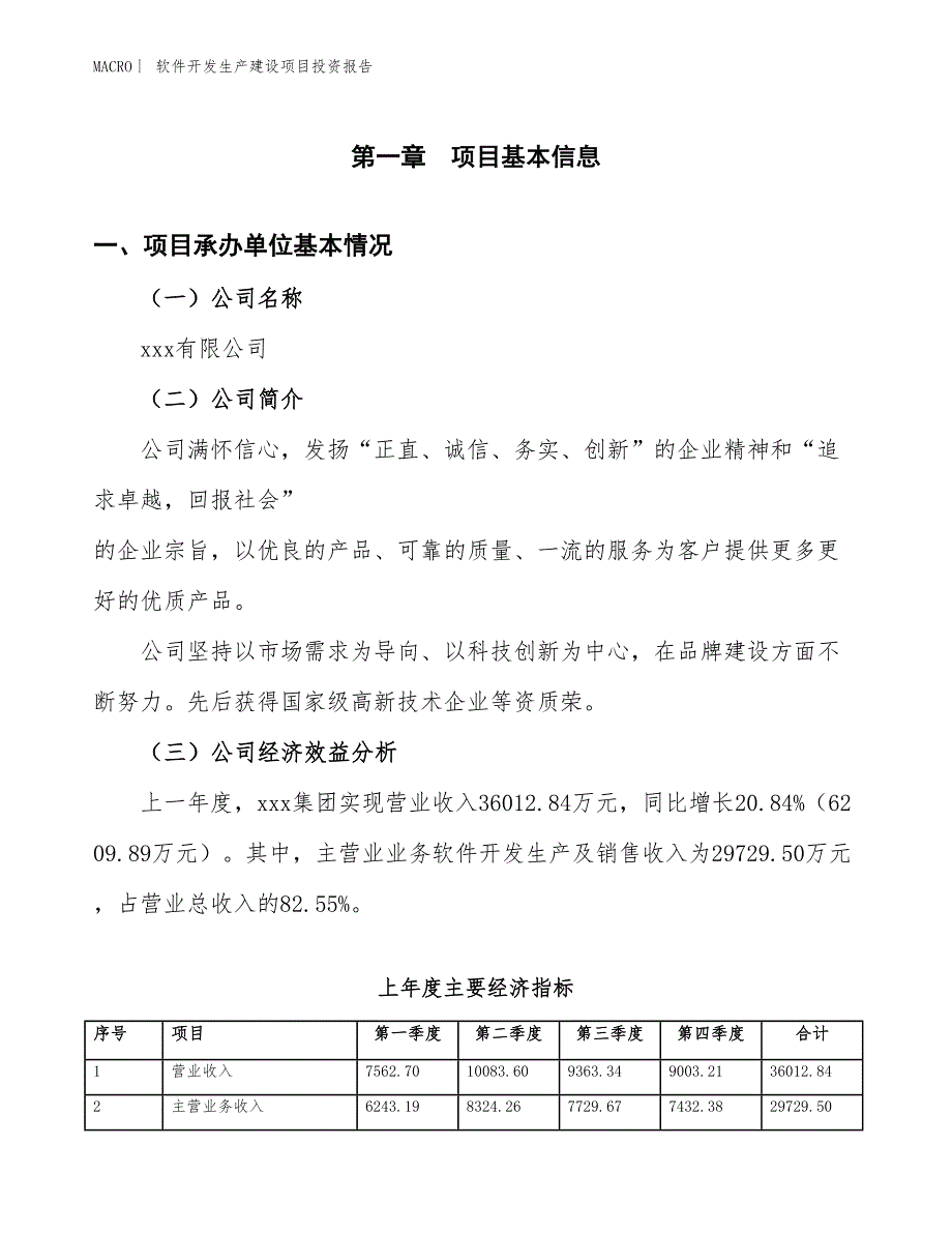 软件开发生产建设项目投资报告_第4页