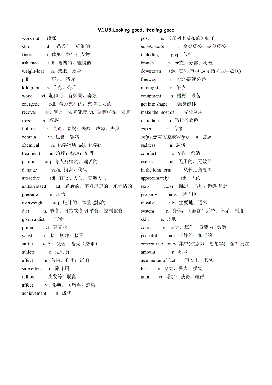 M1-M6单词表 _第3页