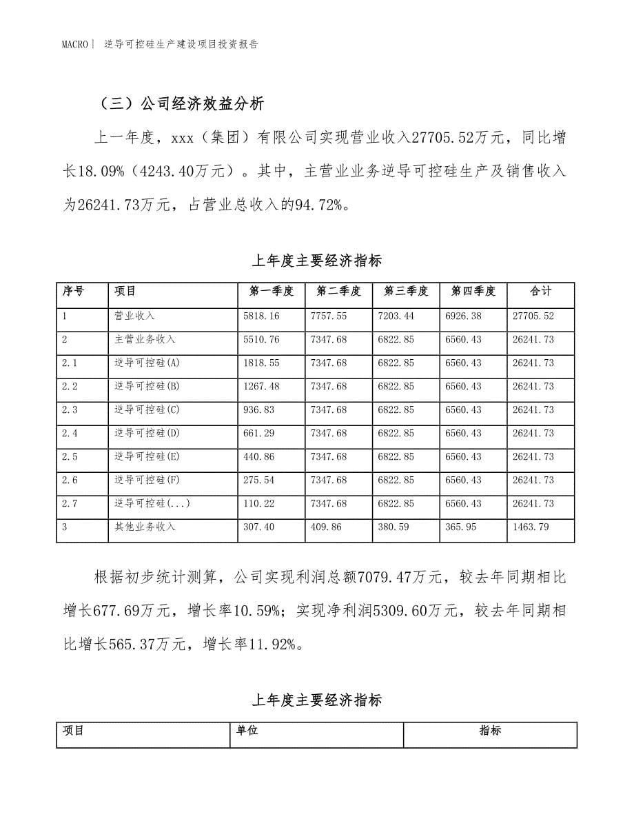 逆导可控硅生产建设项目投资报告_第5页