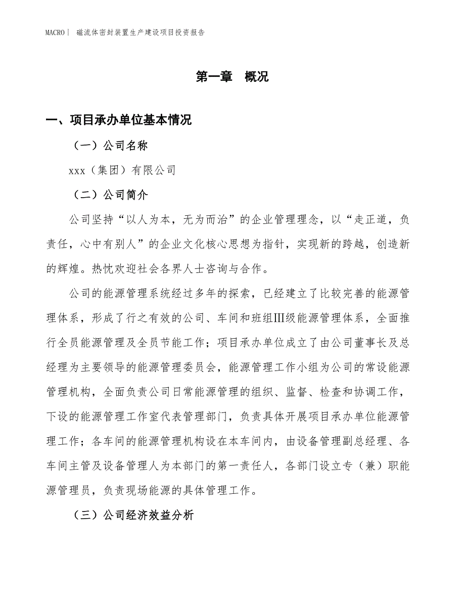 磁流体密封装置生产建设项目投资报告_第4页