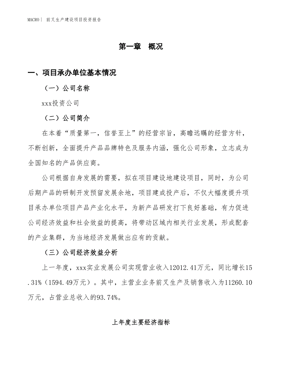 前叉生产建设项目投资报告_第4页