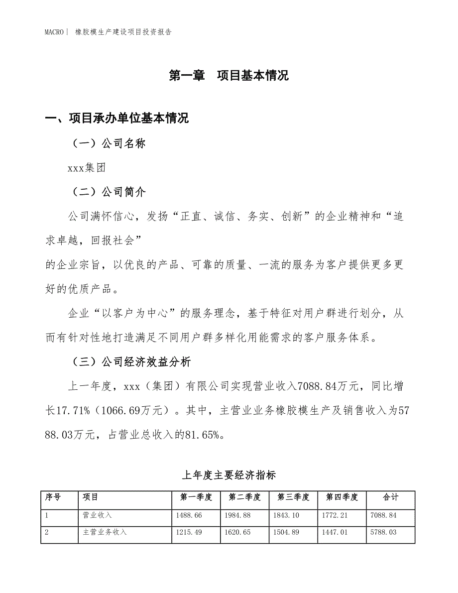 橡胶模生产建设项目投资报告_第4页