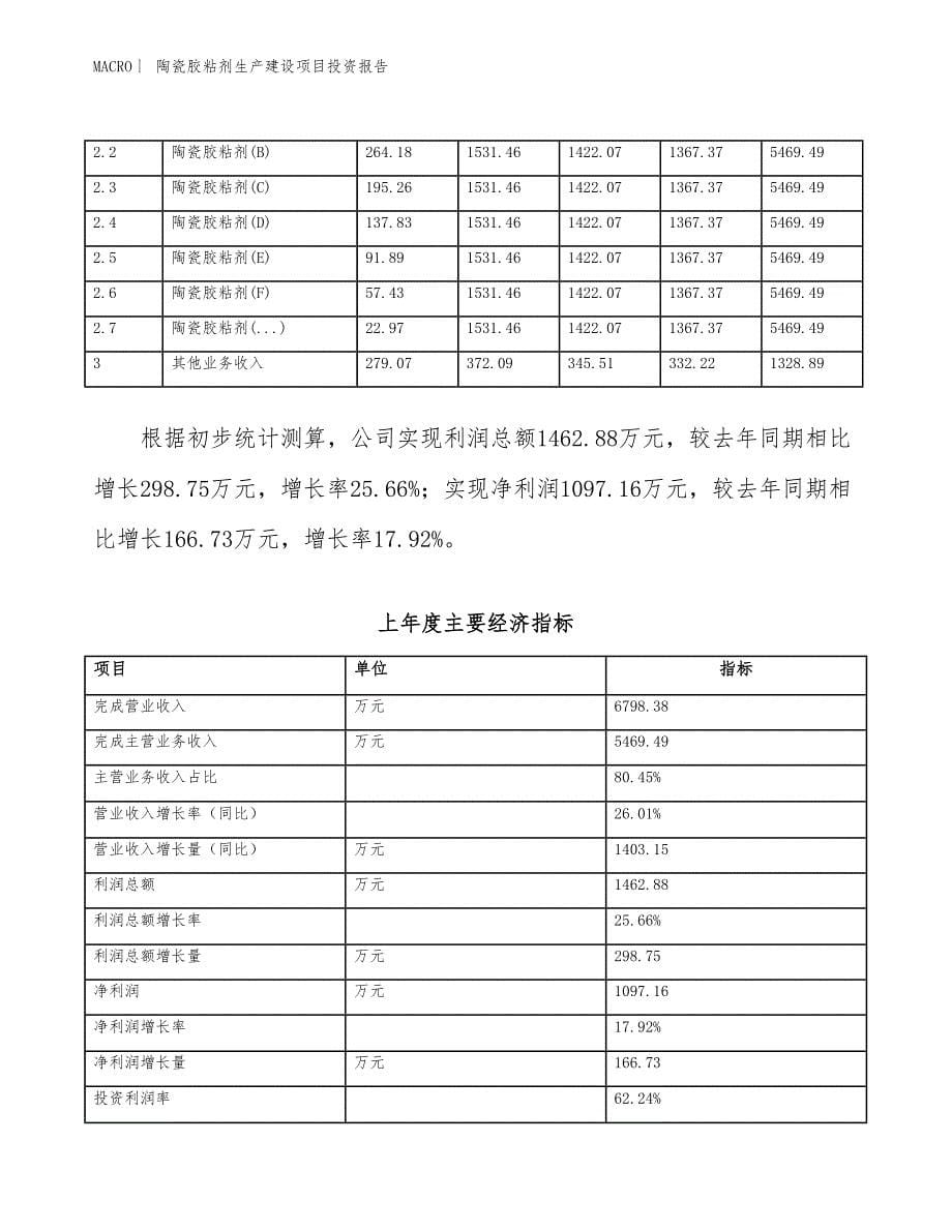 陶瓷胶粘剂生产建设项目投资报告_第5页