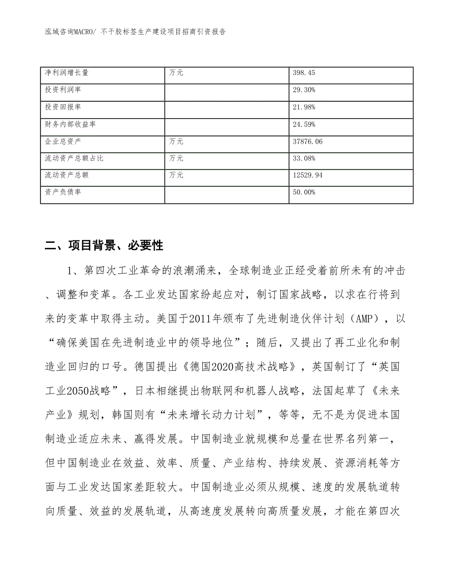 不干胶标签生产建设项目招商引资报告(总投资17010.22万元)_第3页