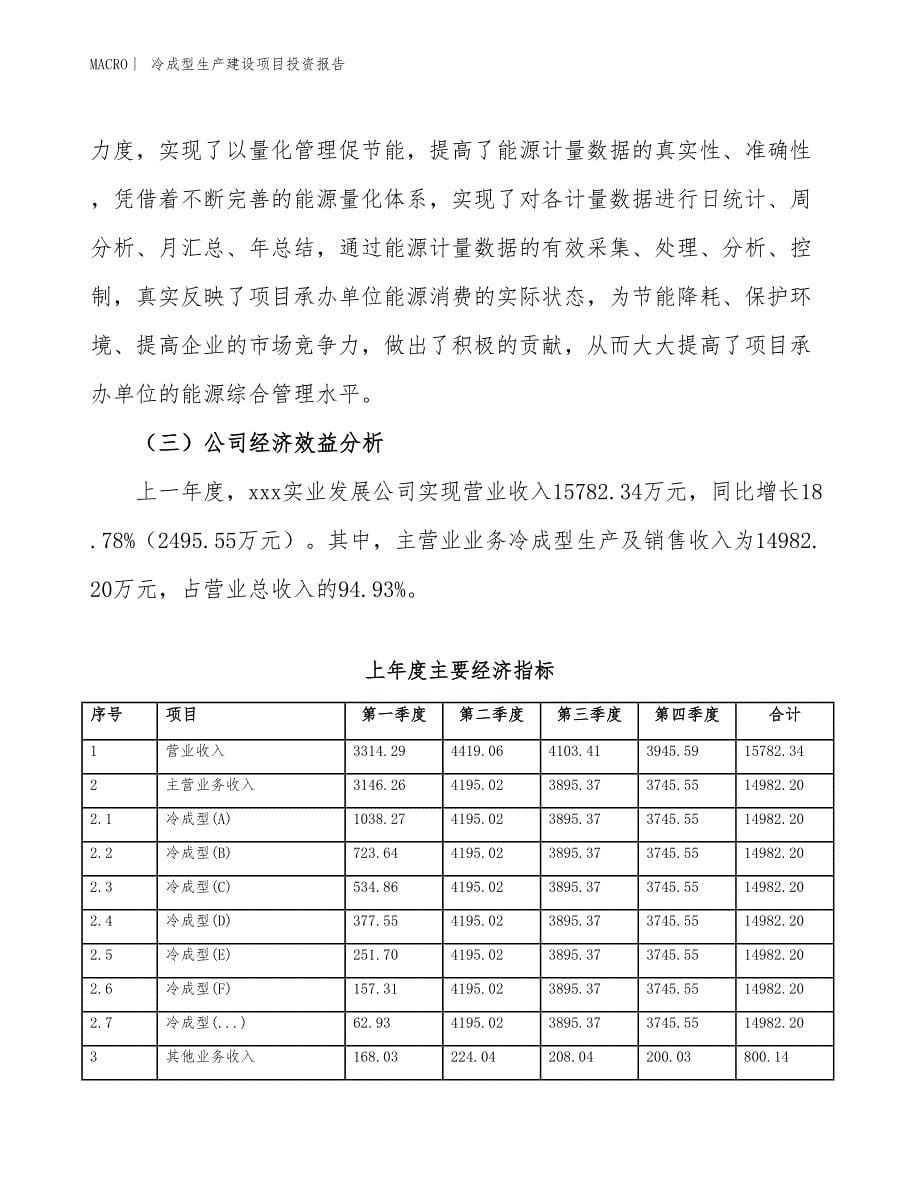 冷成型生产建设项目投资报告_第5页