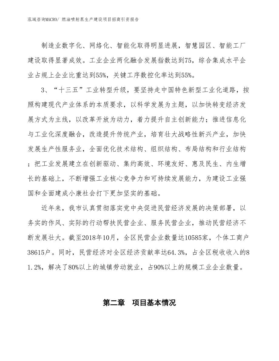 燃油喷射泵生产建设项目招商引资报告(总投资18114.36万元)_第4页