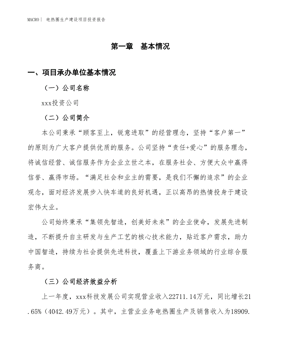 电热圈生产建设项目投资报告_第4页