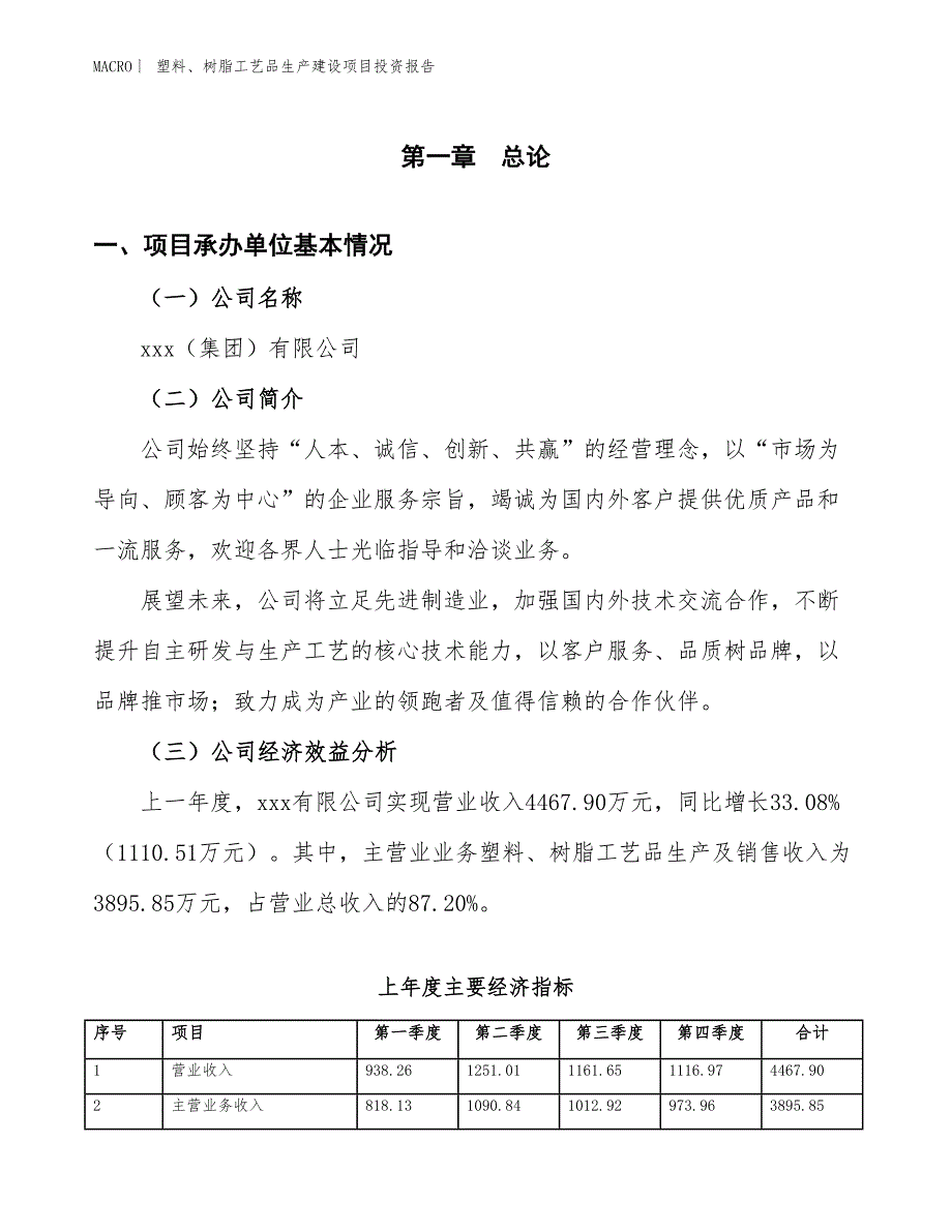 塑料、树脂工艺品生产建设项目投资报告_第4页