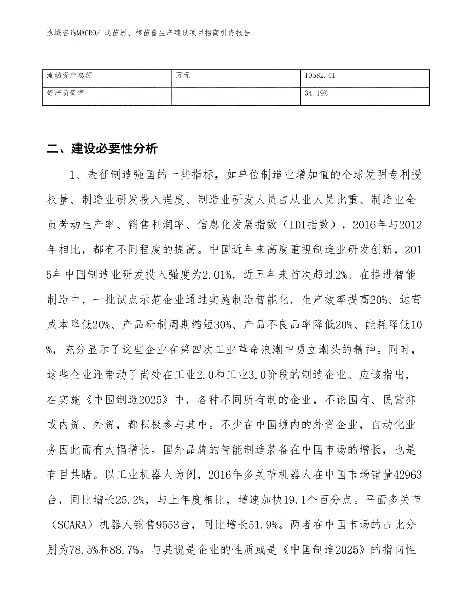 起苗器、移苗器生产建设项目招商引资报告(总投资18339.32万元)_第3页