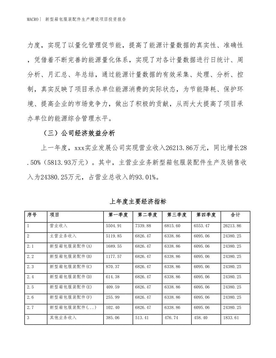 新型箱包服装配件生产建设项目投资报告_第5页