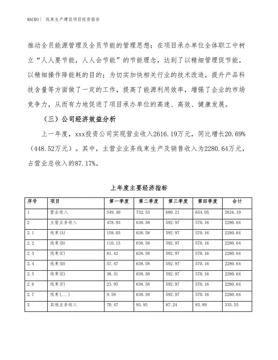 线束生产建设项目投资报告_第5页