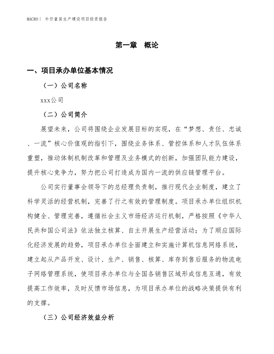 牛仔童装生产建设项目投资报告_第4页