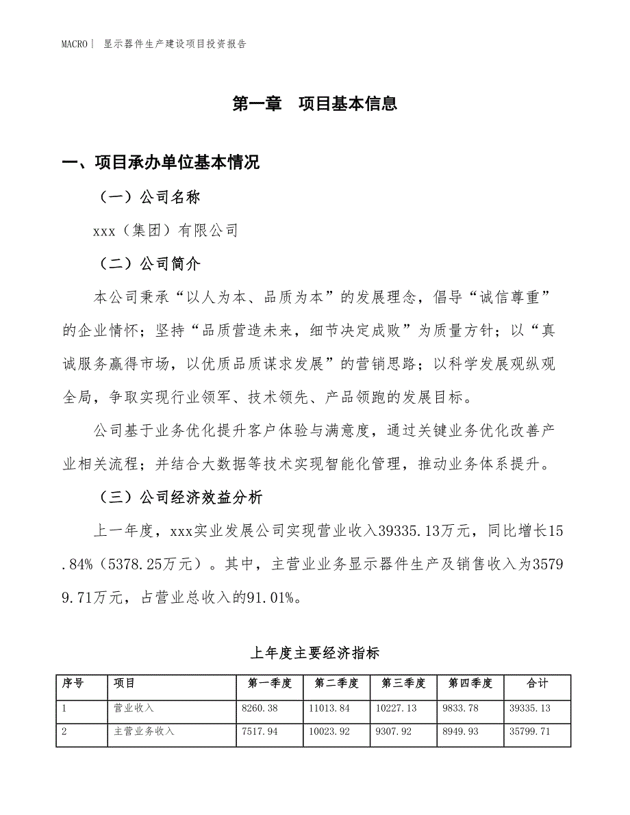 显示器件生产建设项目投资报告_第4页