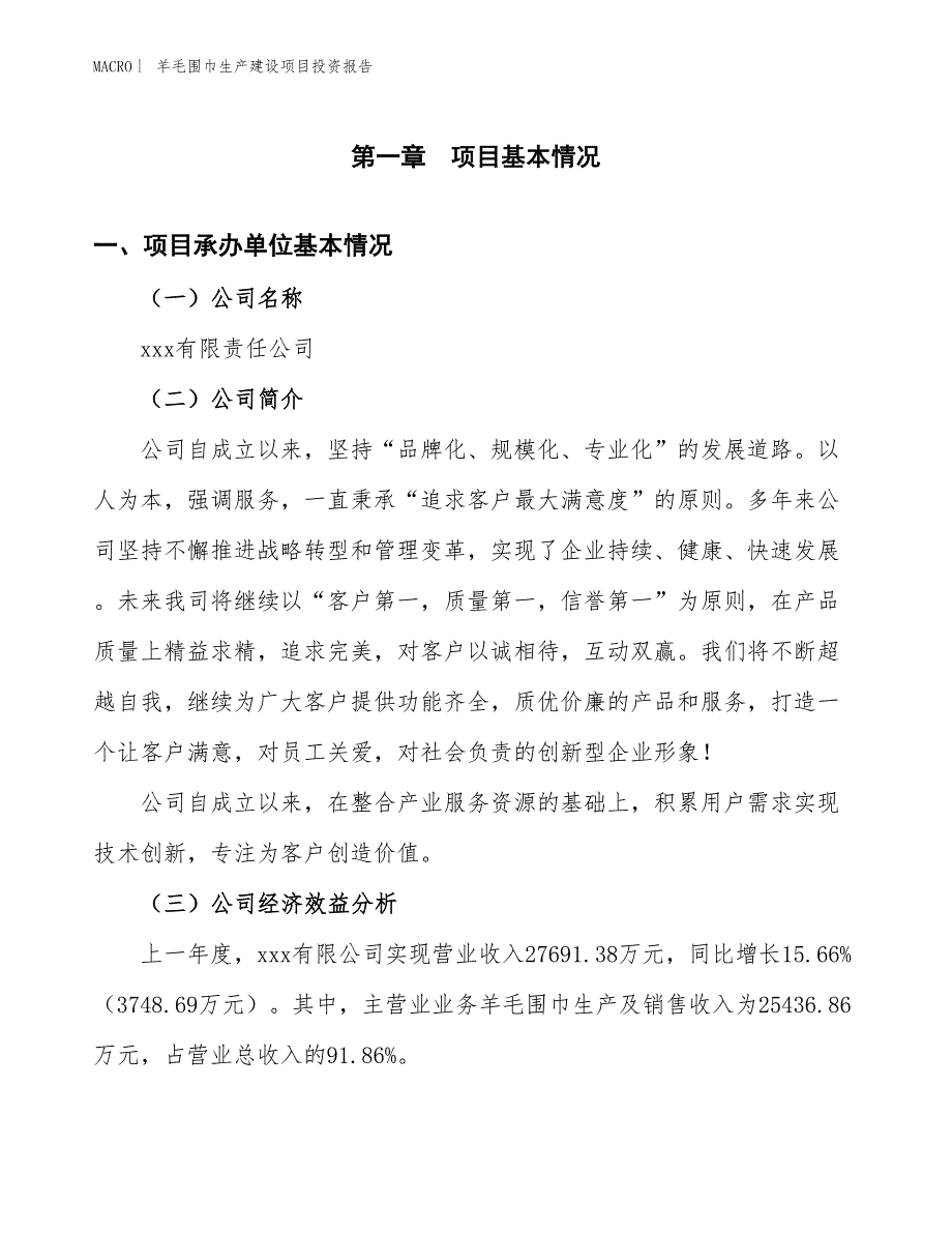 羊毛围巾生产建设项目投资报告_第4页