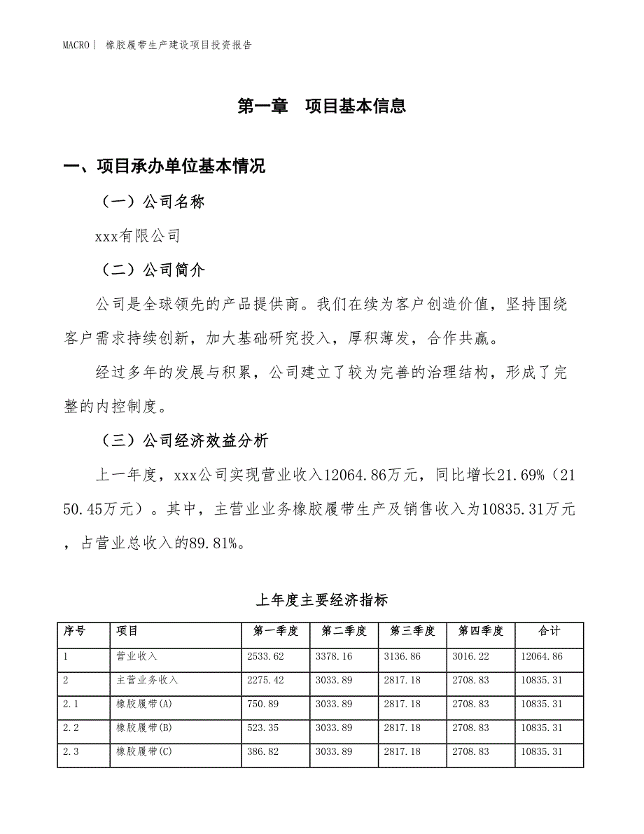 橡胶履带生产建设项目投资报告_第4页