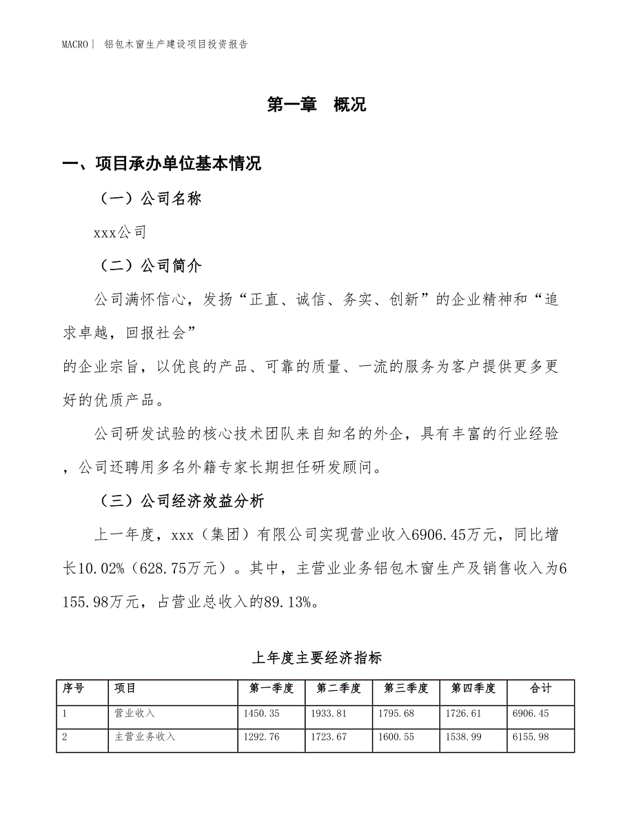 铝包木窗生产建设项目投资报告_第4页