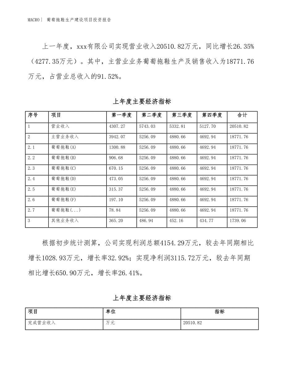 葡萄拖鞋生产建设项目投资报告_第5页