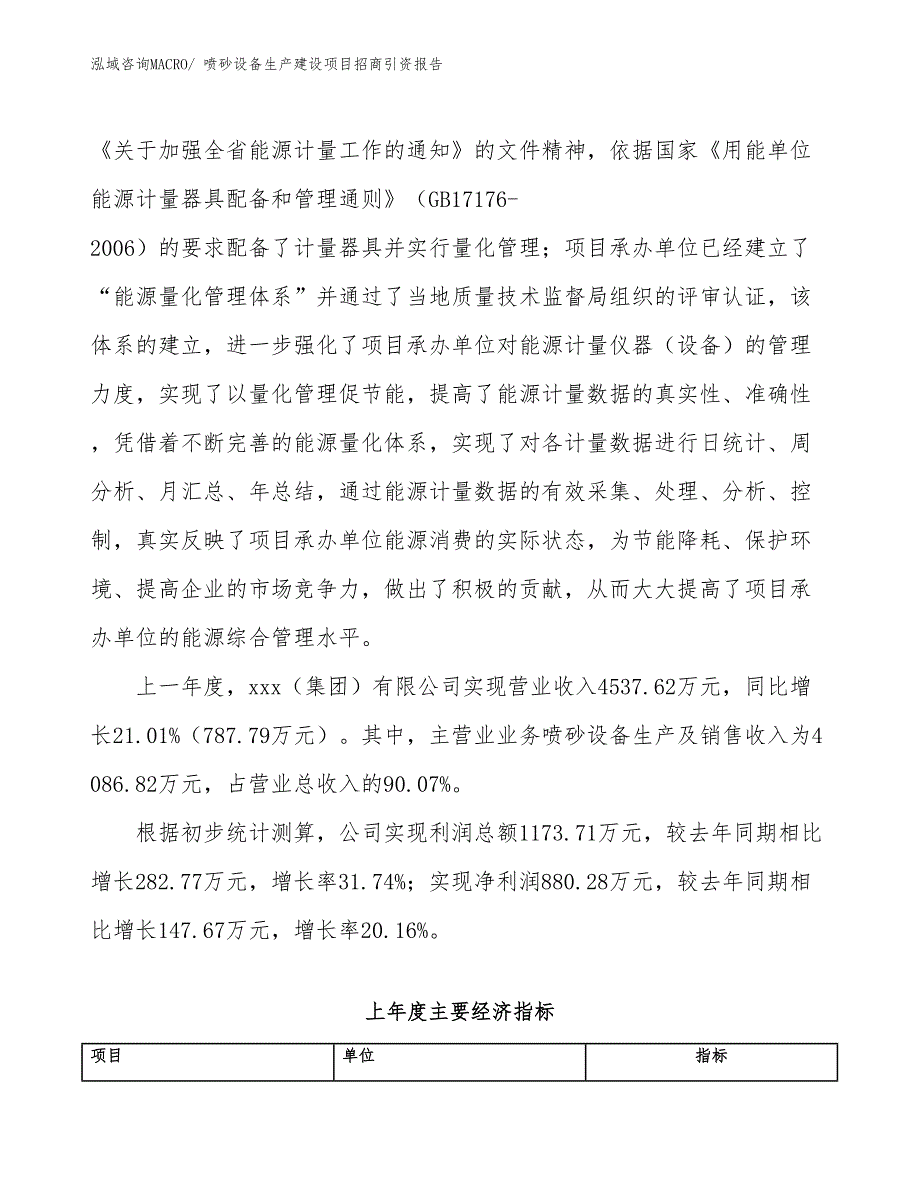 喷砂设备生产建设项目招商引资报告(总投资3121.60万元)_第2页