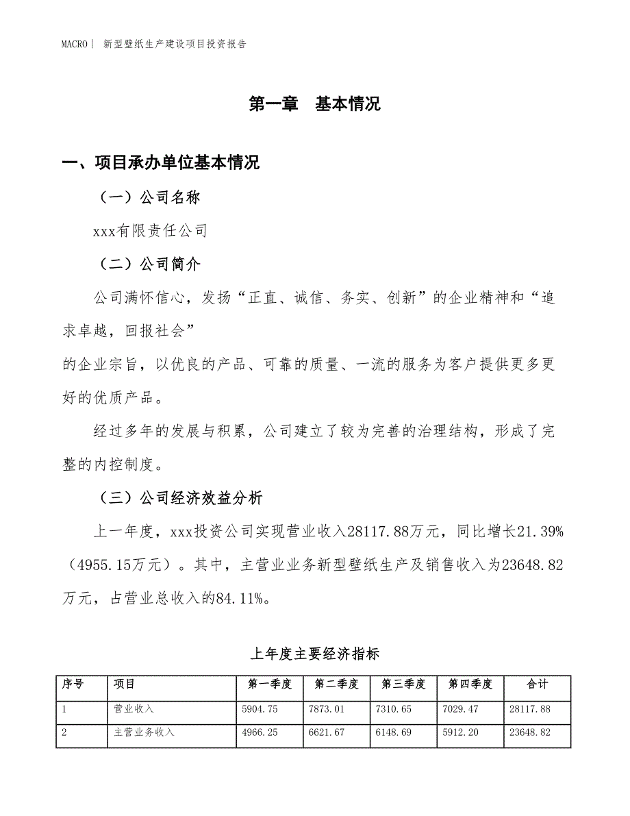 新型壁纸生产建设项目投资报告_第4页