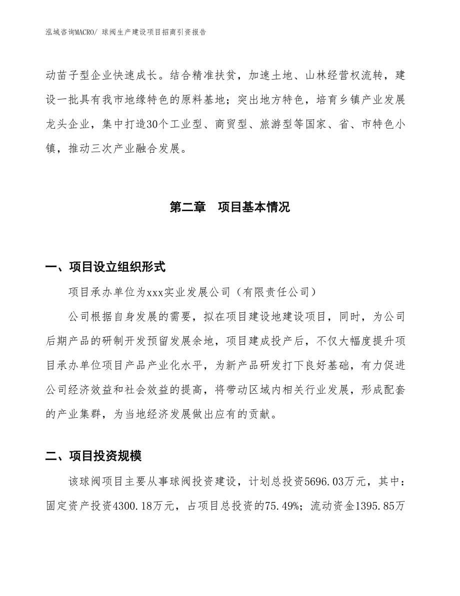 球阀生产建设项目招商引资报告(总投资5696.03万元)_第5页