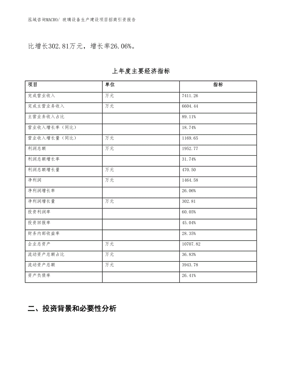 玻璃设备生产建设项目招商引资报告(总投资5673.04万元)_第2页