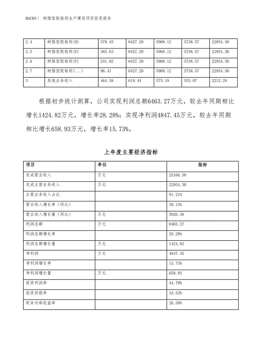 树脂型胶粘剂生产建设项目投资报告_第5页