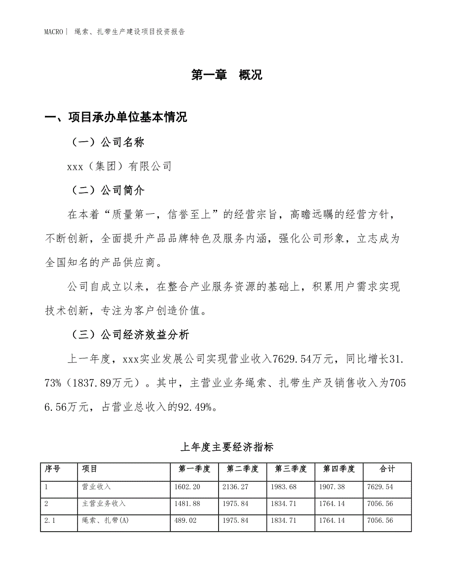 绳索、扎带生产建设项目投资报告_第4页