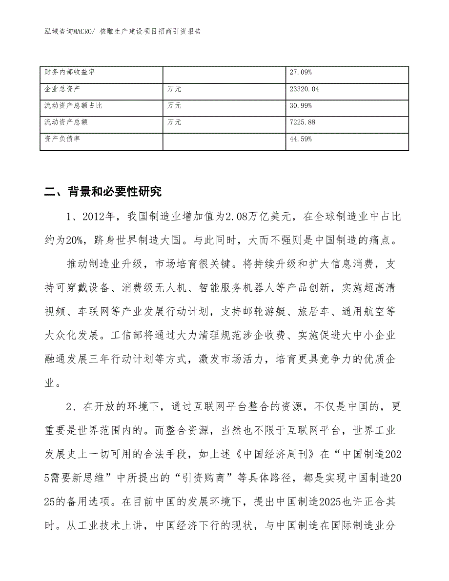 核雕生产建设项目招商引资报告(总投资14356.81万元)_第3页