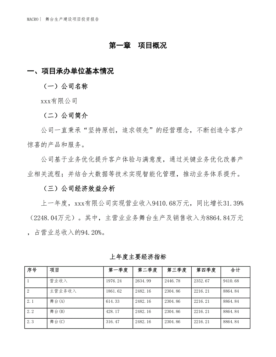 舞台生产建设项目投资报告_第4页