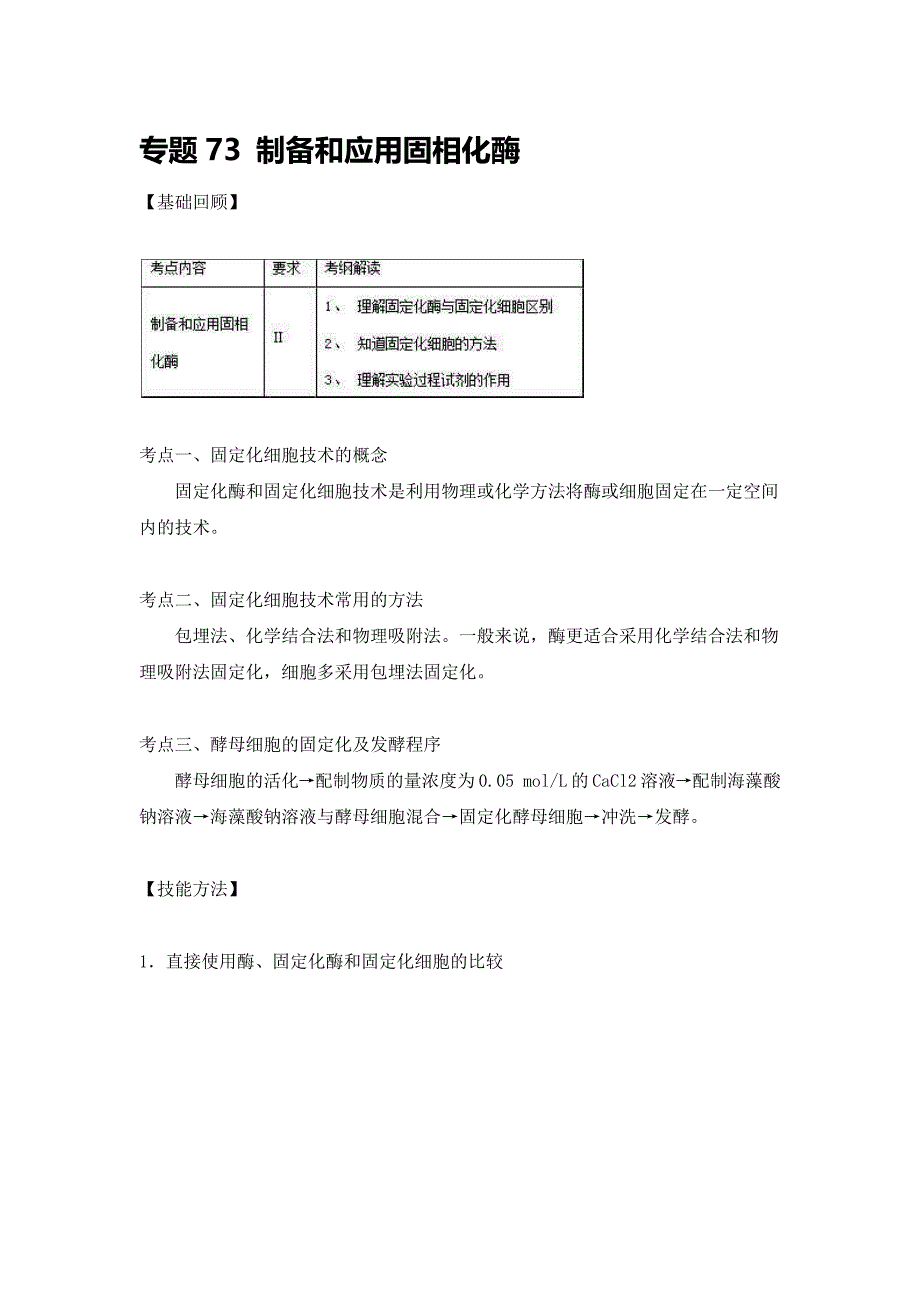 专题73-制备和应用固相化酶_第1页