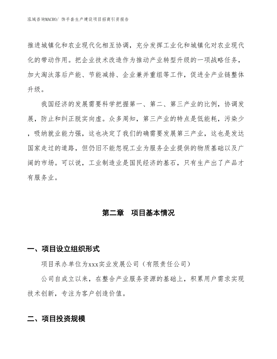 饰手套生产建设项目招商引资报告(总投资12805.30万元)_第4页