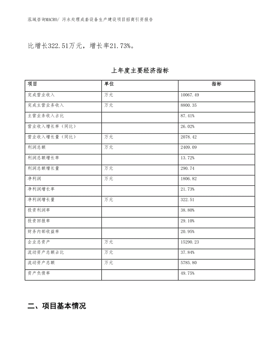 污水处理成套设备生产建设项目招商引资报告(总投资7410.30万元)_第2页