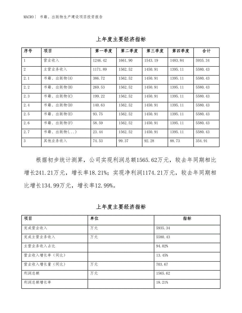 书籍、出版物生产建设项目投资报告_第5页