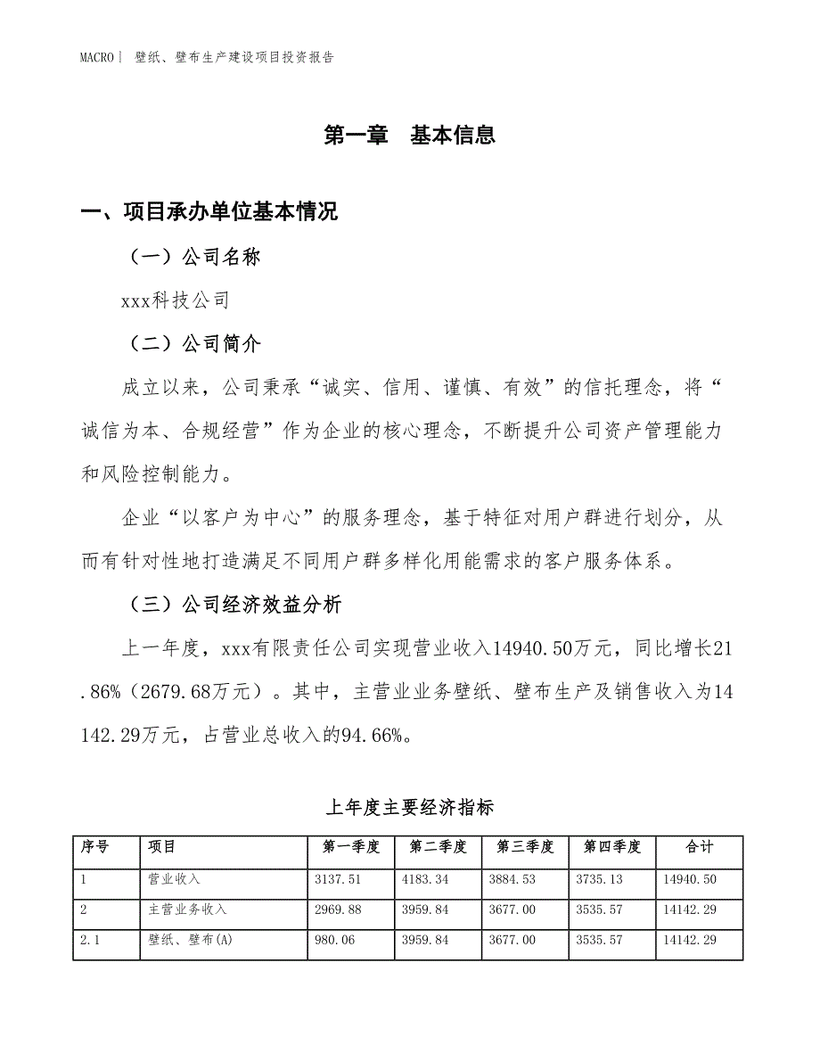 壁纸、壁布生产建设项目投资报告_第4页